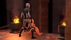 播放 死灵法师的黑暗仪式：少女公主获得动画 3D 性爱
