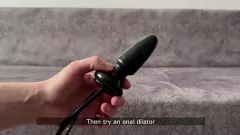Jouer Test de dilatateur anal pour la première fois : une expérience de masturbation masculine en solo